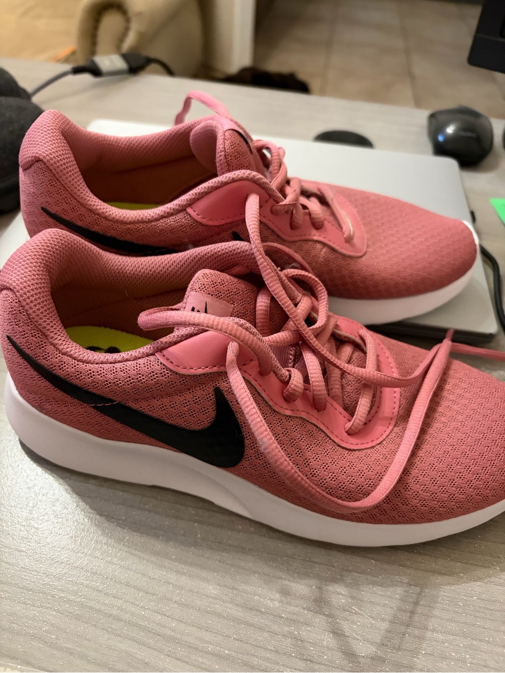 7 Nike Tanjuns - desert berry. Never worn.